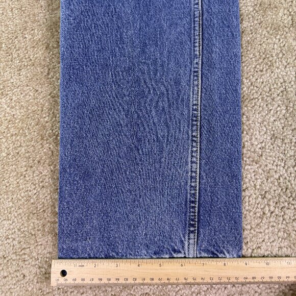 Levi Strauss Signature Mens Jeans 38x30 Blue Denim Relaxed Fit Straight Leg F054 - Picture 11 of 12